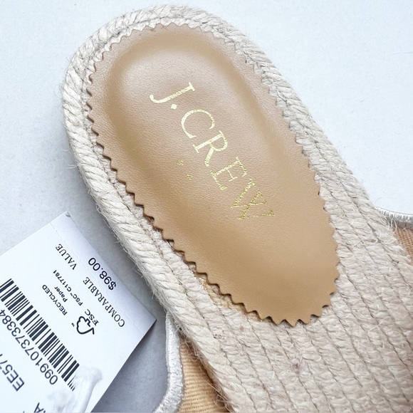 2/25 J Crew Scalloped polka-dot slide sandals NEW Womens size 9 slip on - Picture 3 of 6